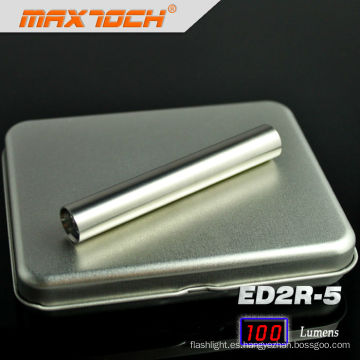 Maxtoch ED2R-5 13,6 g acero inoxidable Cree LED linterna Mini AAA